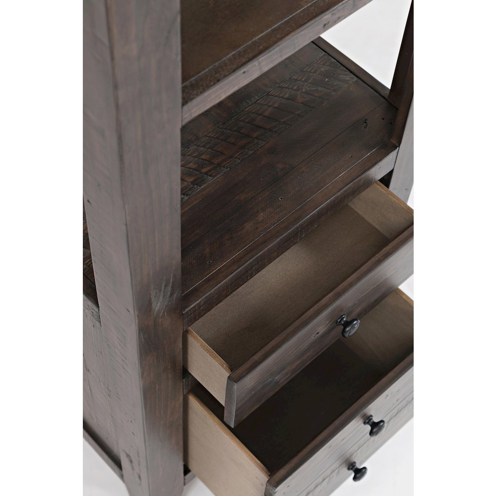 Rustic Reclaimed Pine Farmhouse Entertainment Center with 60'' TV Console. Picture 8