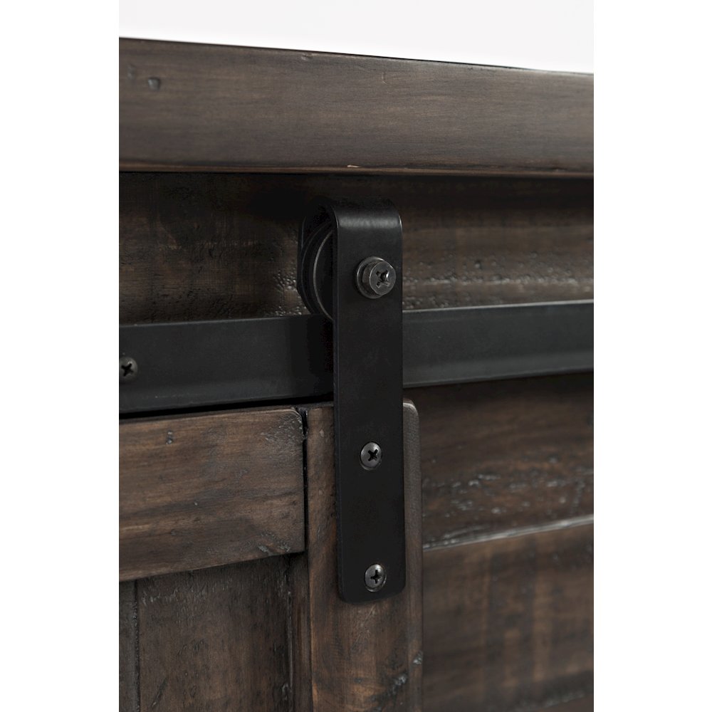 Rustic Reclaimed Solid Wood Farmhouse 32" Barn Door Accent Cabinet. Picture 10