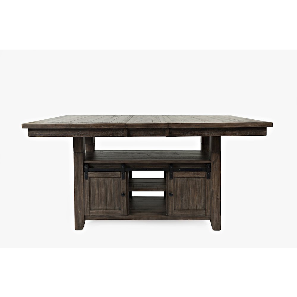 Madison County Reclaimed Pine 72" Farmhouse Storage Table Seven-Piece Dining Set. Picture 3