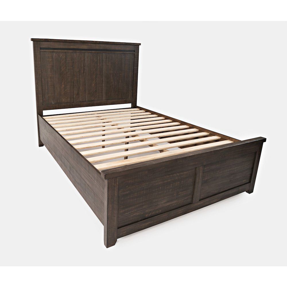 Madison County Rustic Reclaimed Pine Farmhouse King Panel Bed. Picture 2