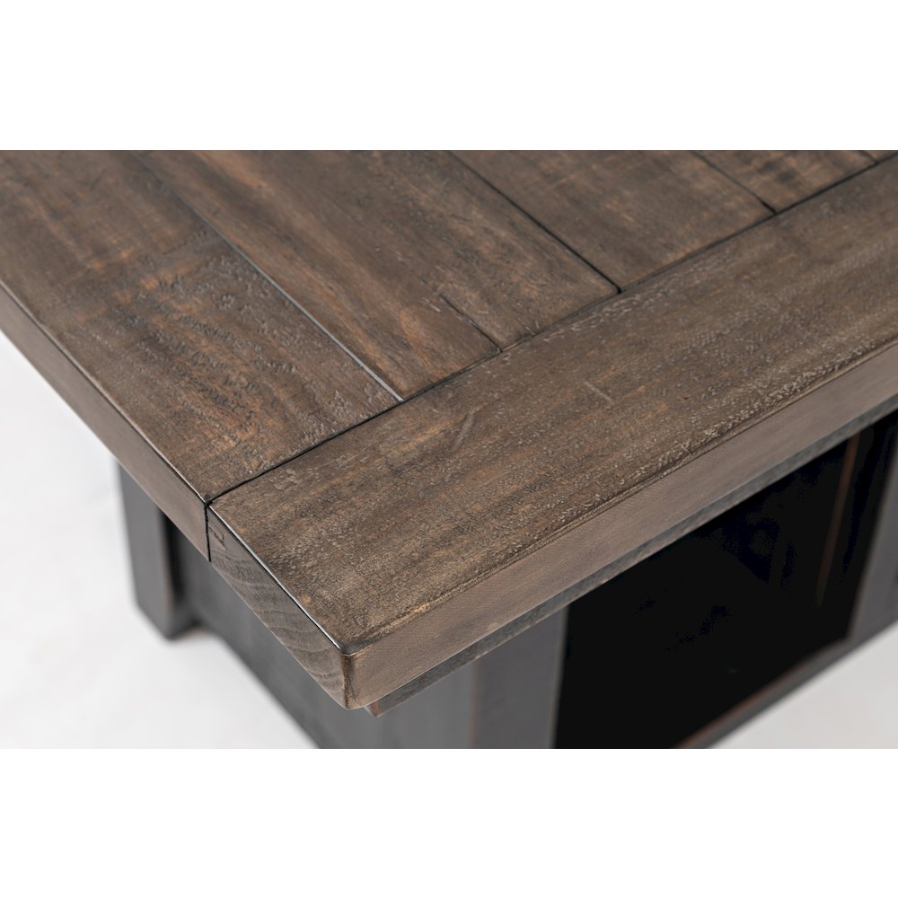 Madison County Reclaimed Pine 72" Farmhouse Storage Table Seven-Piece Dining Set. Picture 5