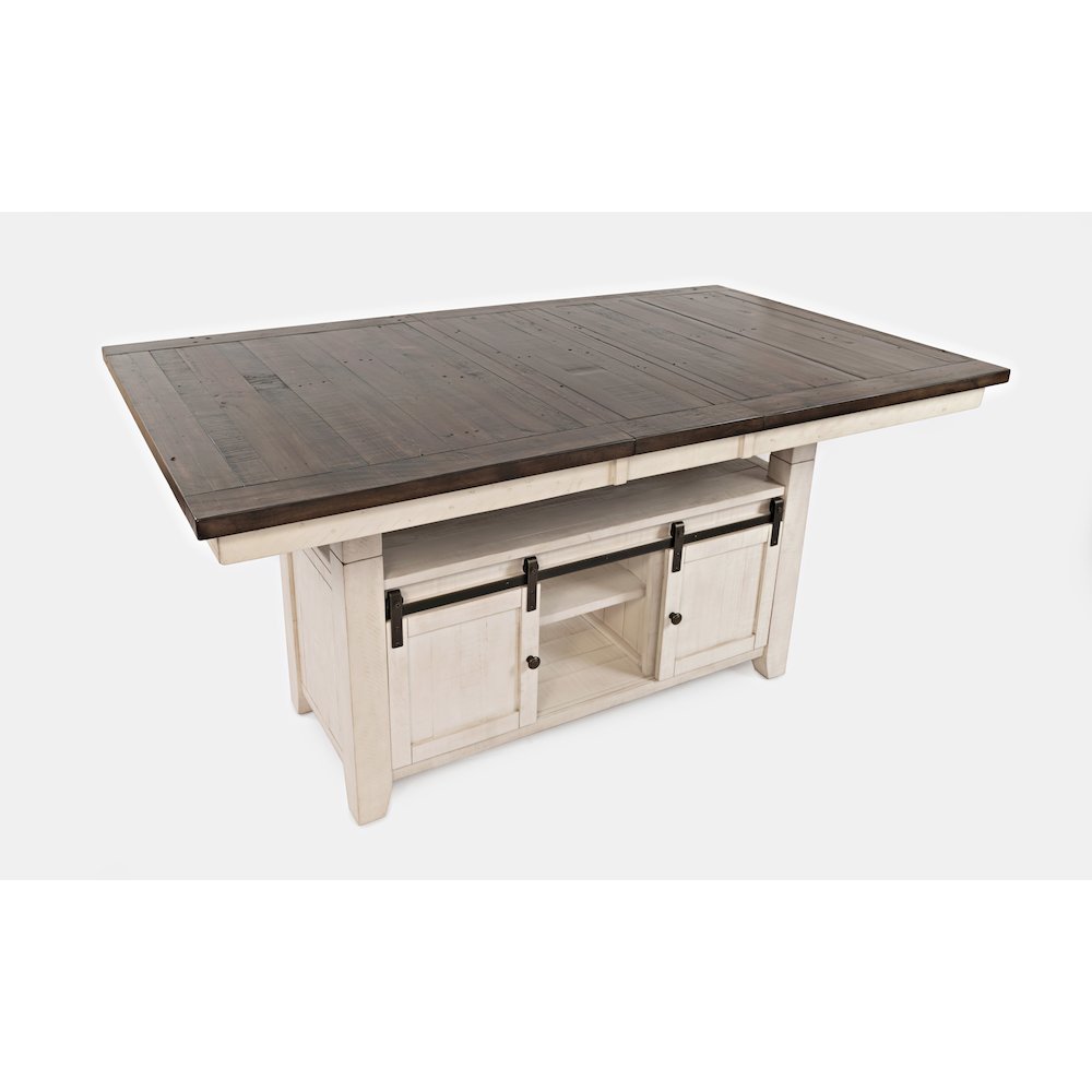Rustic Reclaimed Solid Wood Farmhouse Adjustable Height 72" Dining Table. Picture 9