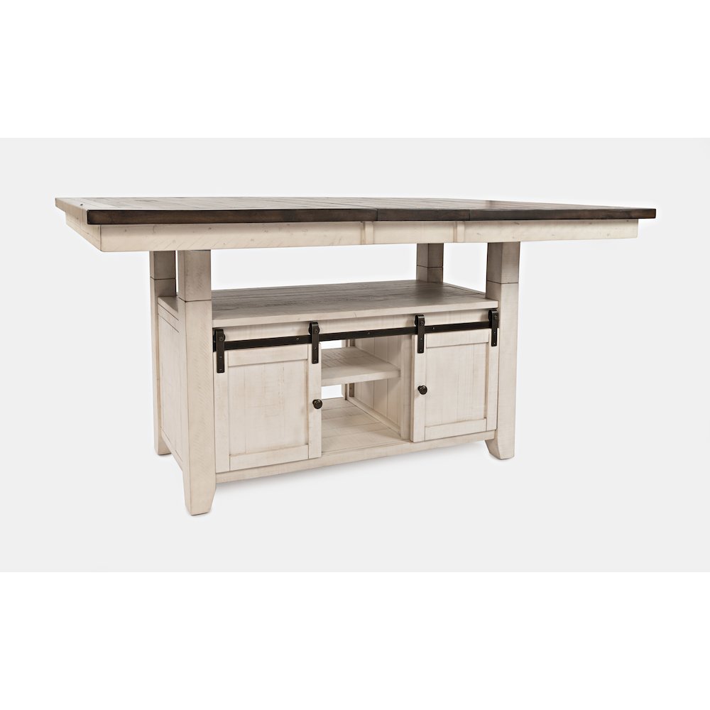 Rustic Reclaimed Solid Wood Farmhouse Adjustable Height 72" Dining Table. Picture 4