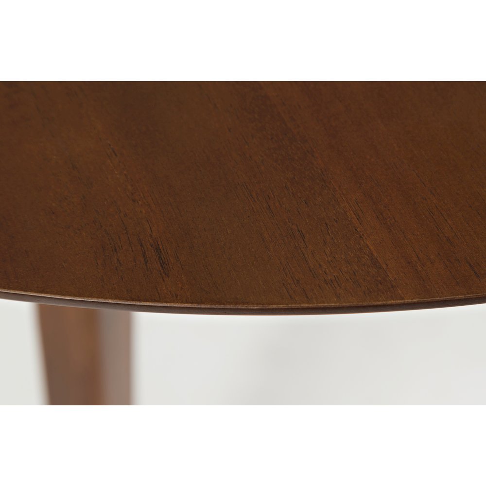 Copenhagen 44" Round Mid-Century Modern Five-Piece Dining Set. Picture 4