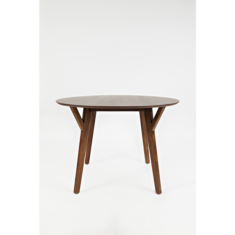 Copenhagen 44" Round Mid-Century Modern Five-Piece Dining Set. Picture 7