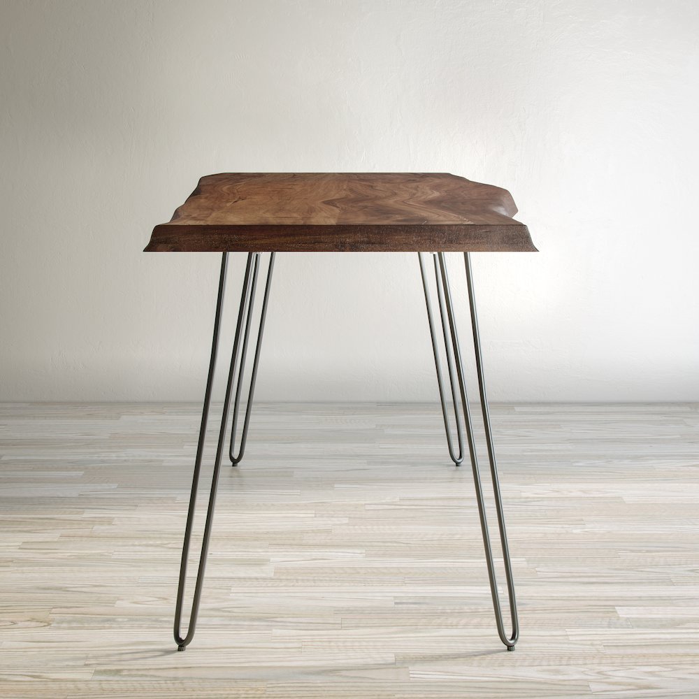 Nature's Edge Solid Acacia 79" Modern Live Edge Dining Table. Picture 12