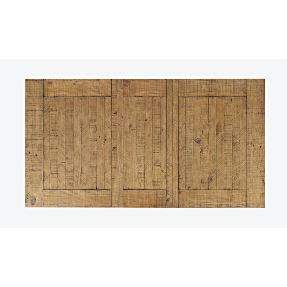 Telluride Rustic Farmhouse Solid Wood 78" Six-Piece Dining Set with Bench. Picture 6