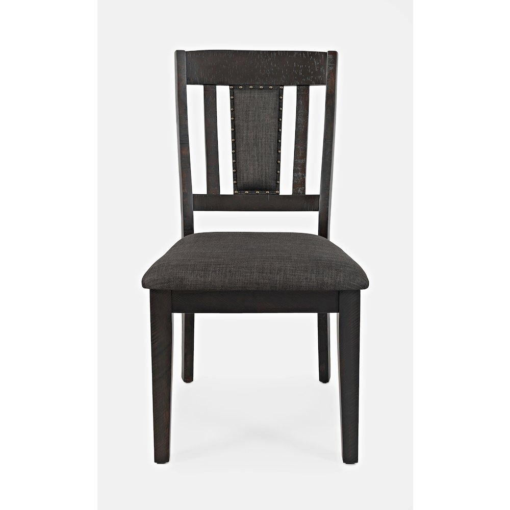 American Rustics Upholstered Slatback Dining Chair with Nailhead Trim (Set of 2). Picture 9