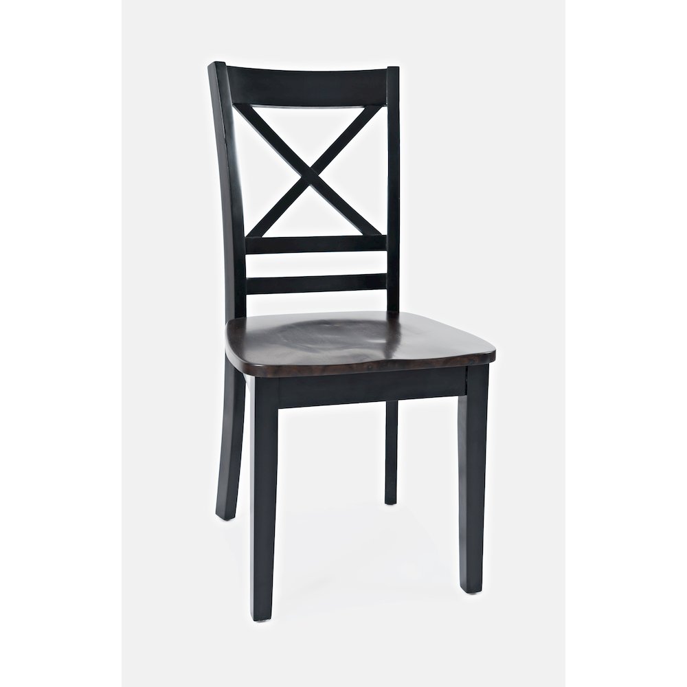Asbury Park Solid Wood Farmhouse Cross-Back Dining Chair (Set of 2). Picture 3