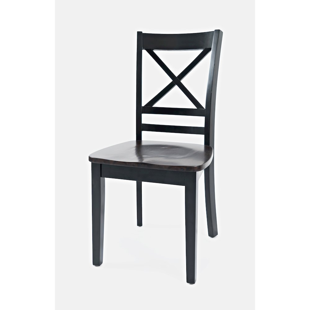 Asbury Park Solid Wood Farmhouse Cross-Back Dining Chair (Set of 2). Picture 2