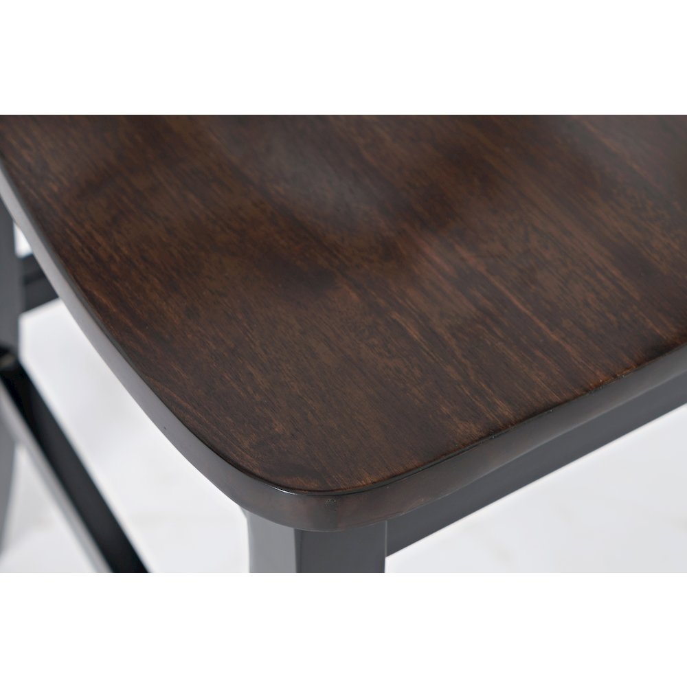 Asbury Park Solid Acacia Farmhouse X Back Stool (Set of 2). Picture 5