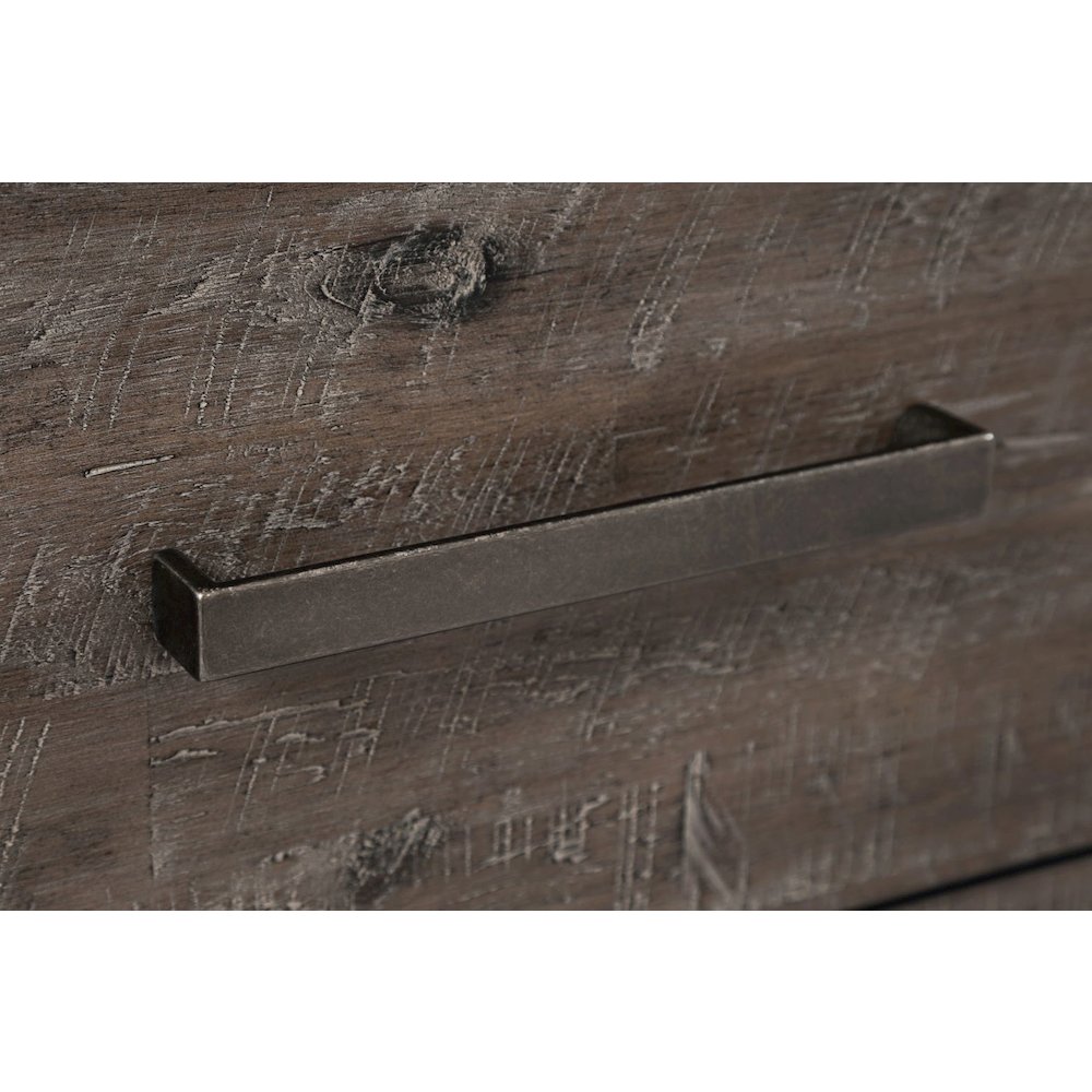 East Hampton Distressed Solid Wood Media Unit. Picture 4