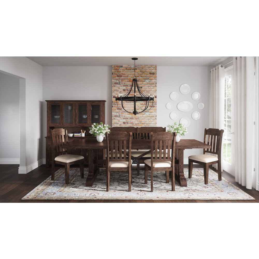 Bakersfield Mission Style  Slatback Solid Acacia Dining Chair (Set of 2). Picture 6