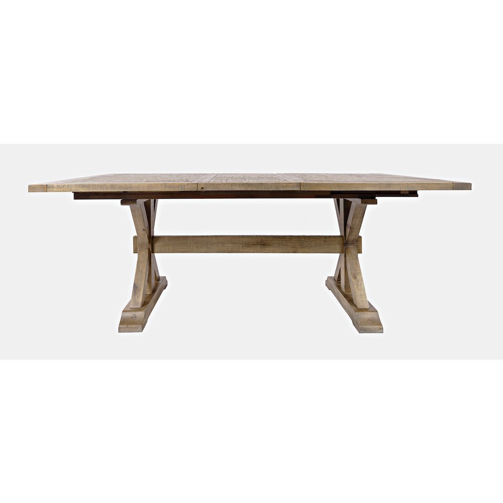 Carlyle Crossing Solid Wood 78" Seven-Piece Dining Set with Upholstered Chairs. Picture 7
