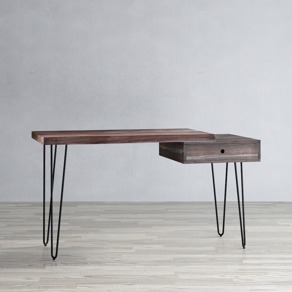 Nature's Edge Solid Acacia Desk with Drawer. Picture 10
