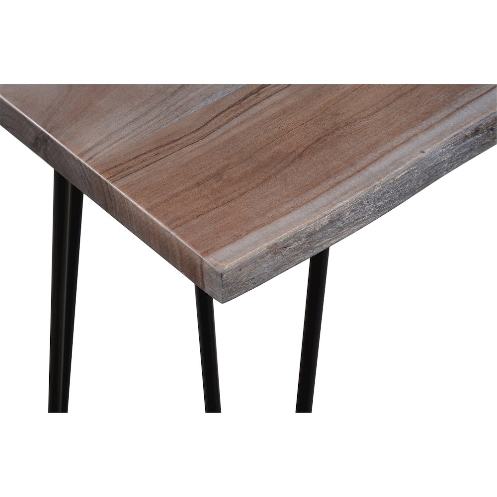 Nature's Edge Solid Acacia Four Piece 72" Counter Height Dining Set. Picture 3