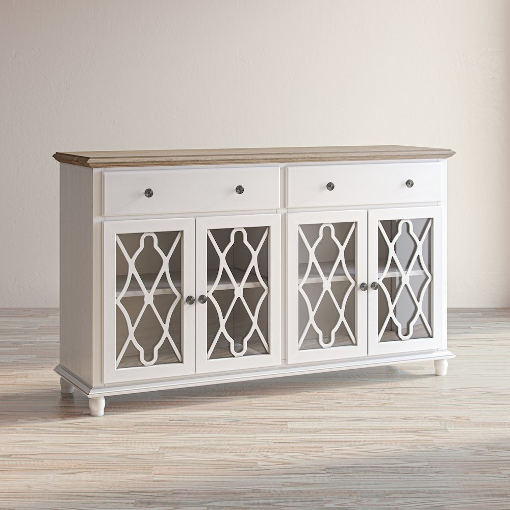 Aurora Hills Country Wire-Brushed 4 Door Accent Chest. Picture 12