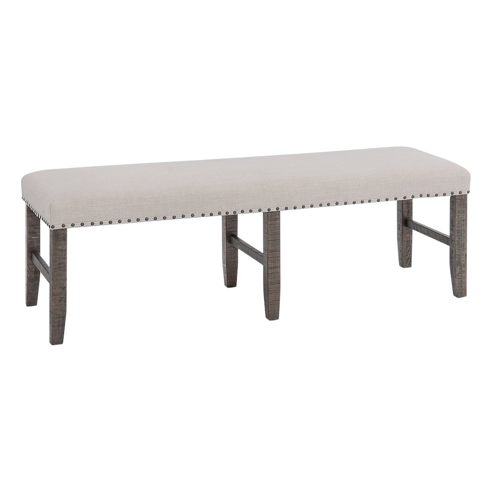 Willow Creek Rustic Distressed 78" Six-Piece Dining Set with Bench. Picture 9