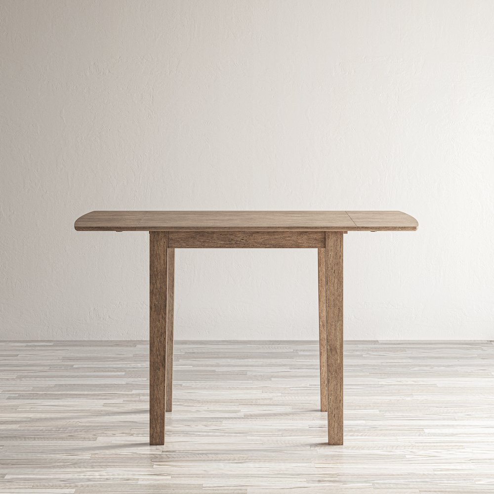 Coastal Wire-Brushed Acacia Drop-Leaf Coastal Wire-Brushed Acacia Dining Table. Picture 9