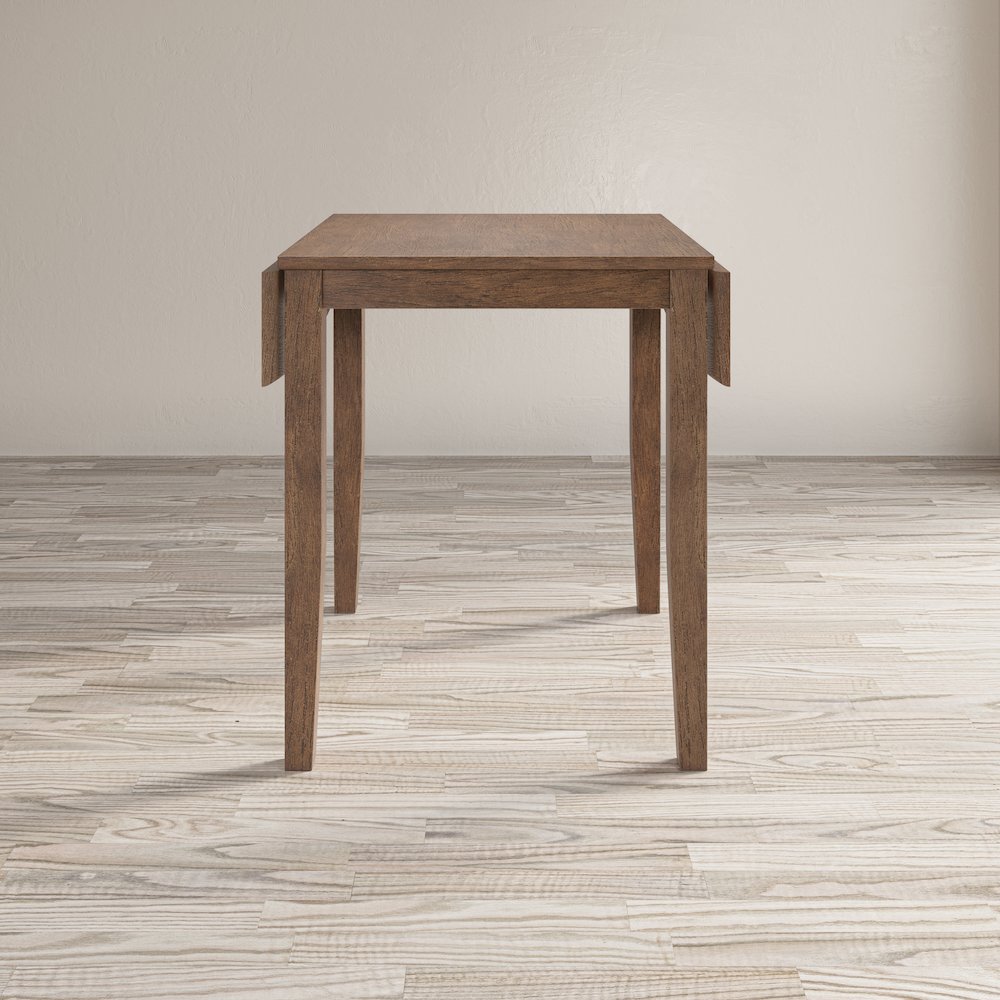 Coastal Wire-Brushed Acacia Three Piece Backless Counter Height Dining Set. Picture 11