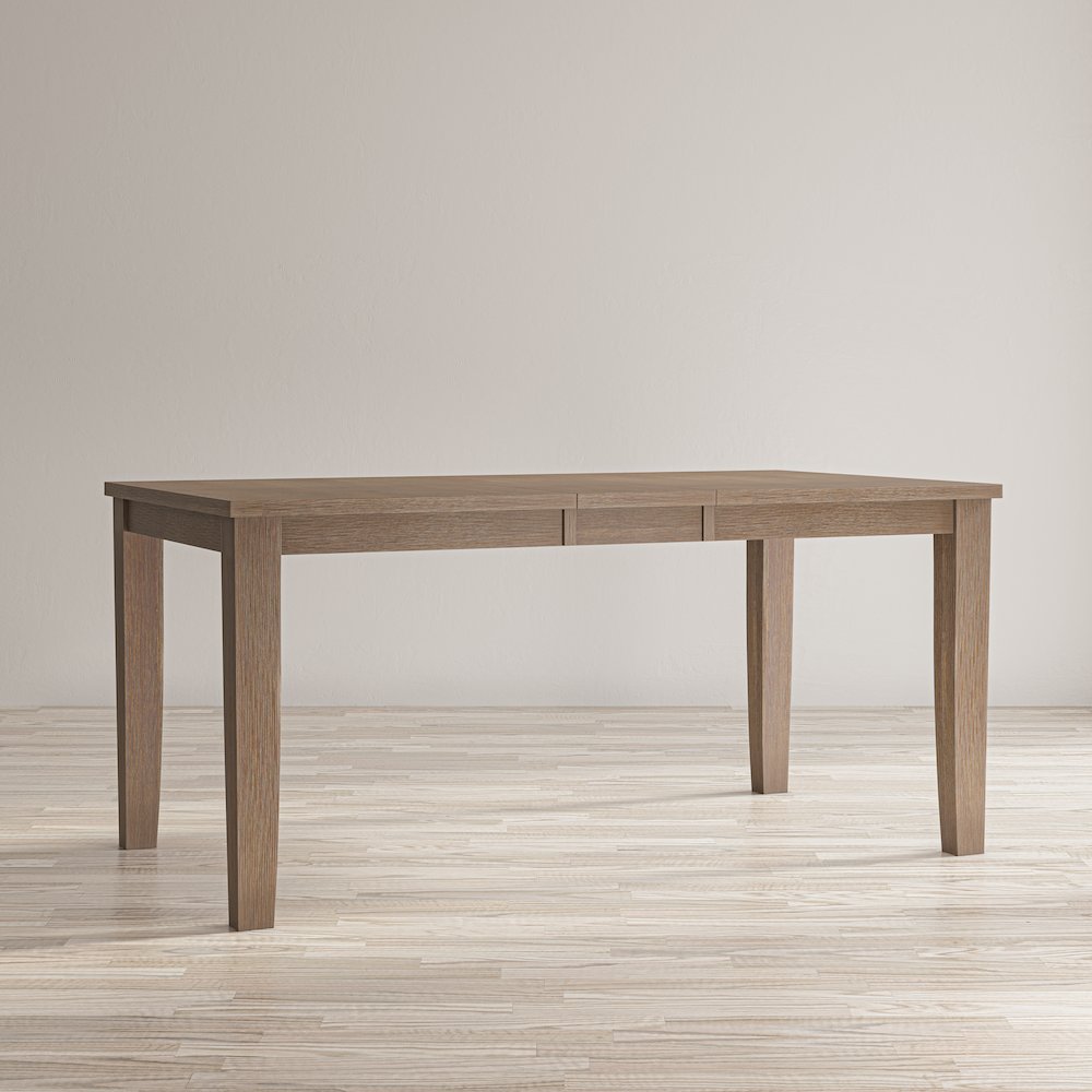 Eastern Tides Coastal Wire-Brushed Wood 66" Extendable Dining Table. Picture 9