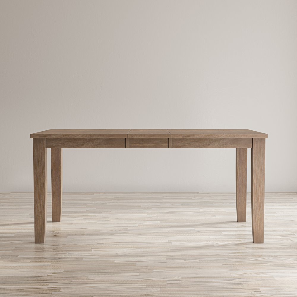 Eastern Tides Coastal Wire-Brushed Wood 66" Extendable Dining Table. Picture 8