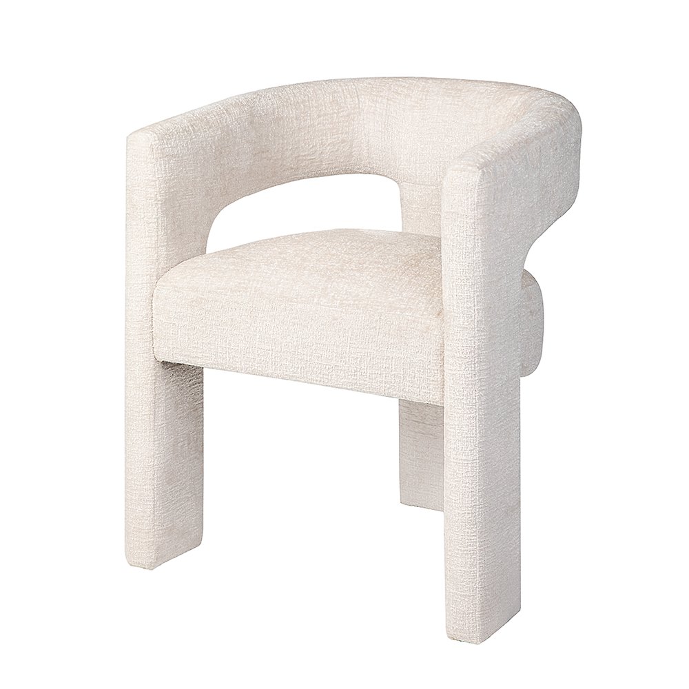 Gwen Modern Luxury Jacquard Fabric Upholstered Sculpture Armchair. Picture 3