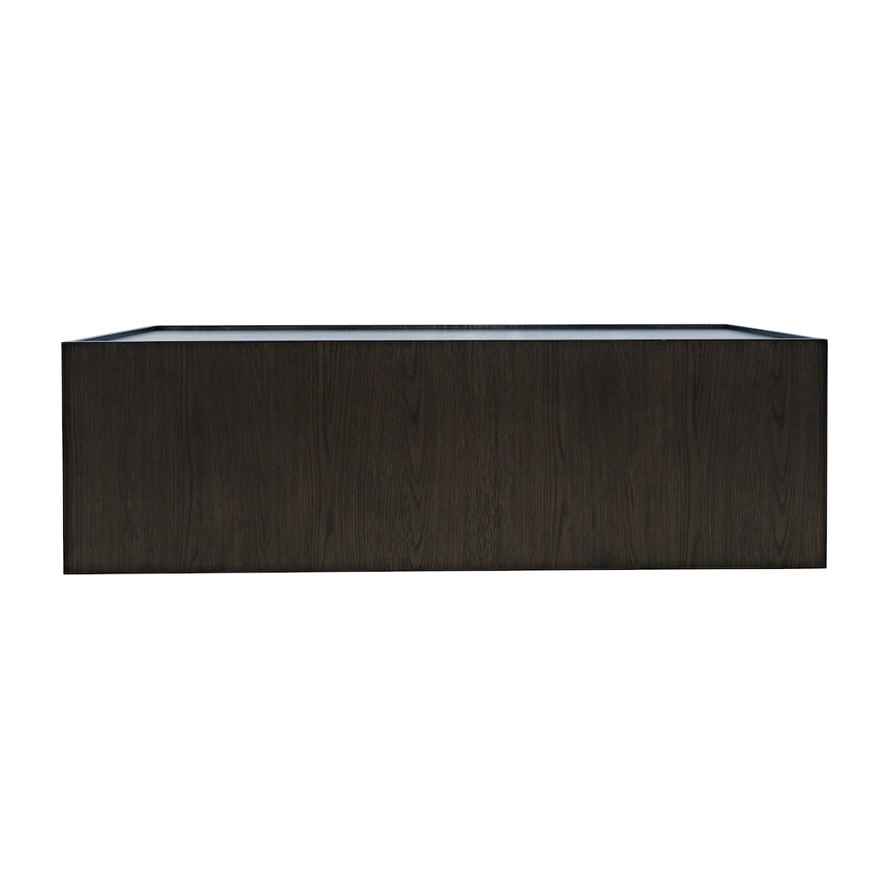 Laurel Creek Modern Contemporary 52" Block Coffee Table with Hidden Casters. Picture 7
