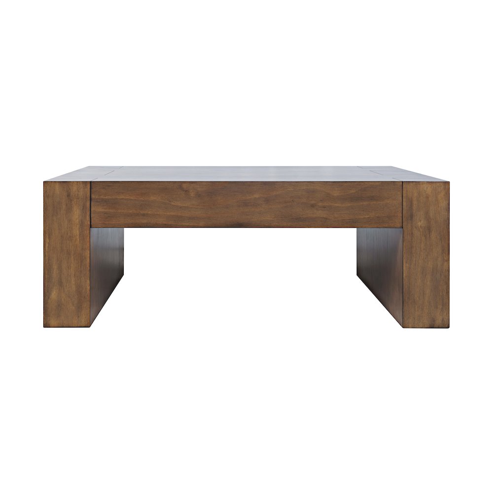 Taos Modern Rustic 52" Dovetailed Coffee Table. Picture 7