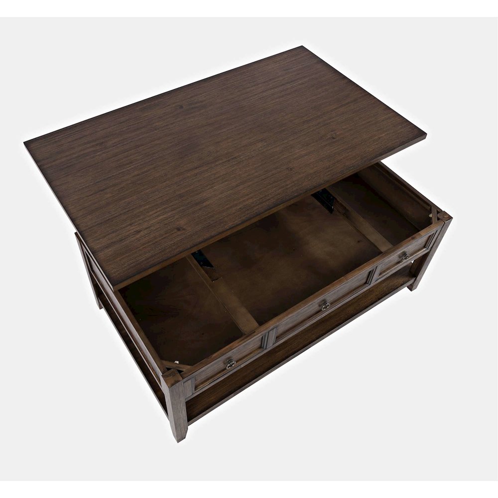 Bakersfield Transitional Rustic 3-Pc Living Room Coffee/End/Side Table Set. Picture 4