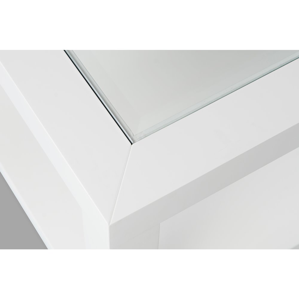 Urban Icon Contemporary Rectangular Glass Inlay Coffee Table. Picture 4