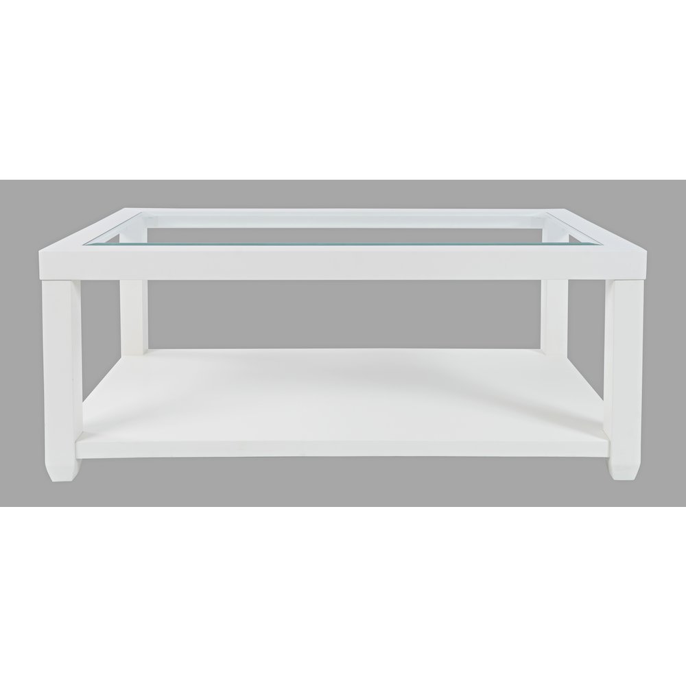 Urban Icon Contemporary Rectangular Glass Inlay Coffee Table. Picture 1