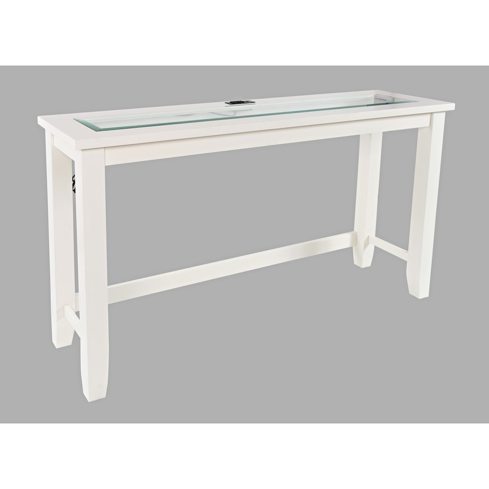Contemporary 4 Piece Counter Height 66" Dining Table Set with USB Charging. Picture 8