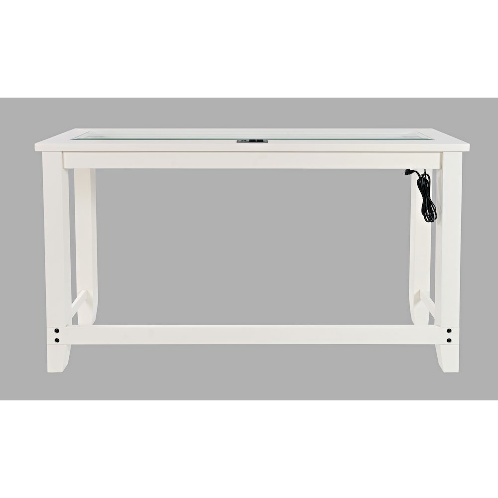 Contemporary 4 Piece Counter Height 66" Dining Table Set with USB Charging. Picture 7