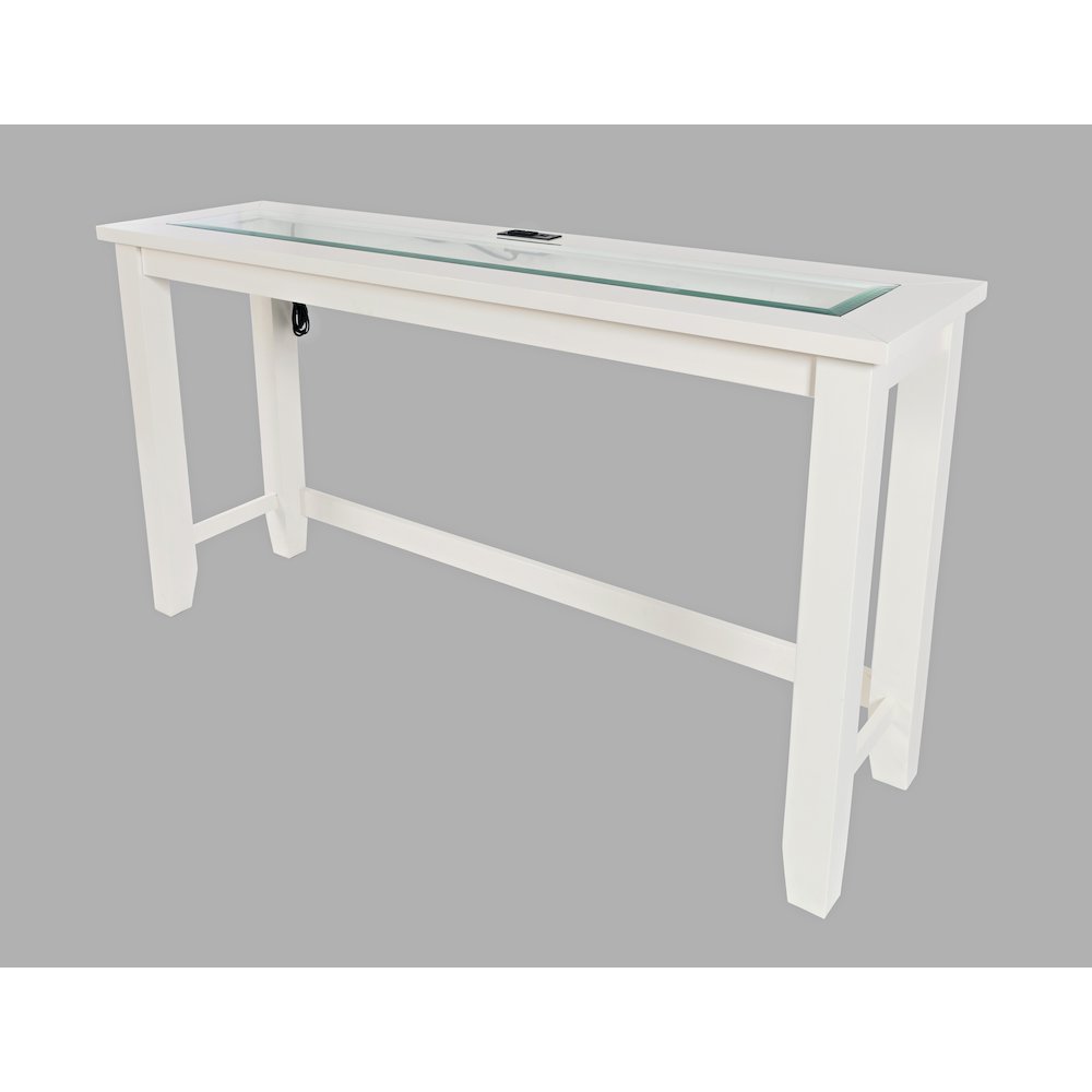 Contemporary 4 Piece Counter Height 66" Dining Table Set with USB Charging. Picture 10