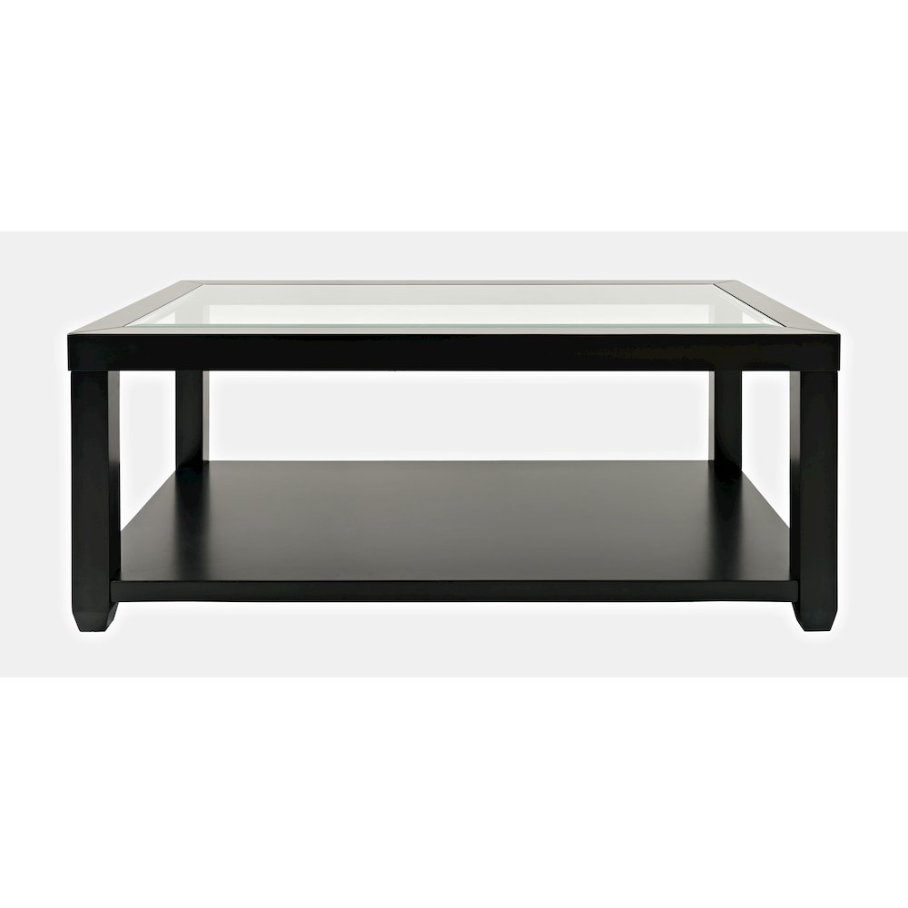 Urban Icon Contemporary Rectangular Glass Inlay Coffee Table. Picture 1