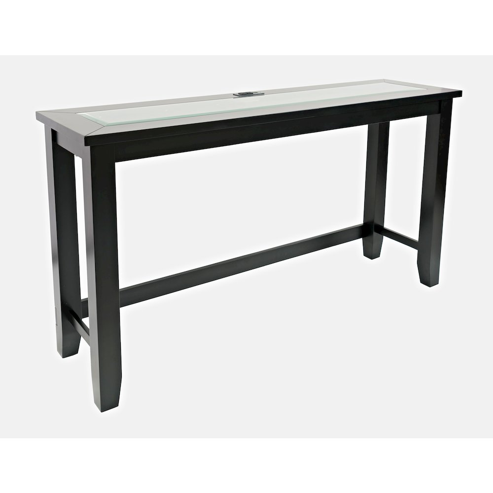Contemporary 4 Piece Counter Height 66" Dining Table Set with USB Charging. Picture 8