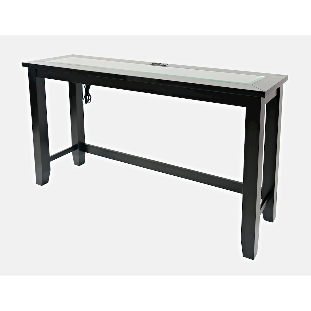 Contemporary 4 Piece Counter Height 66" Dining Table Set with USB Charging. Picture 11