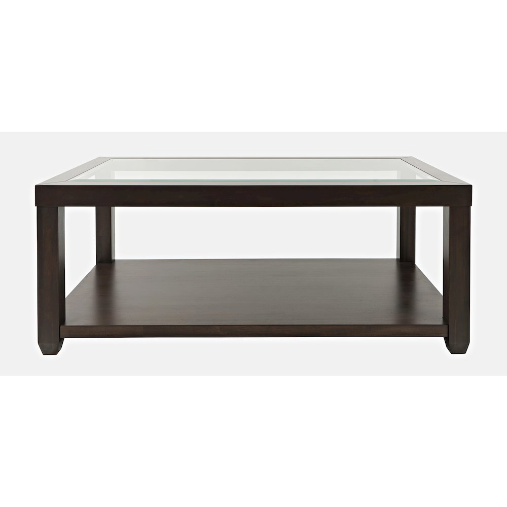 Urban Icon Contemporary Rectangular Glass Inlay Coffee Table. Picture 1