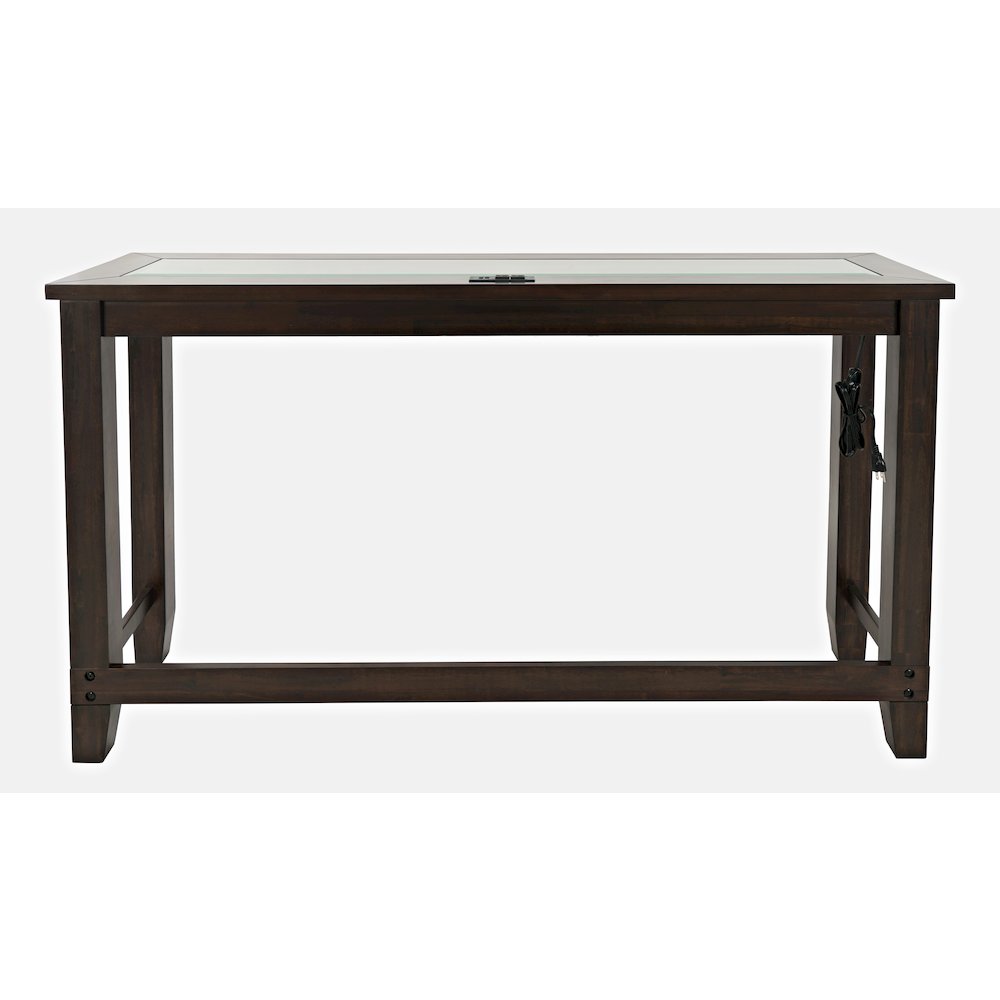 Contemporary 4 Piece Counter Height 66" Dining Table Set with USB Charging. Picture 7