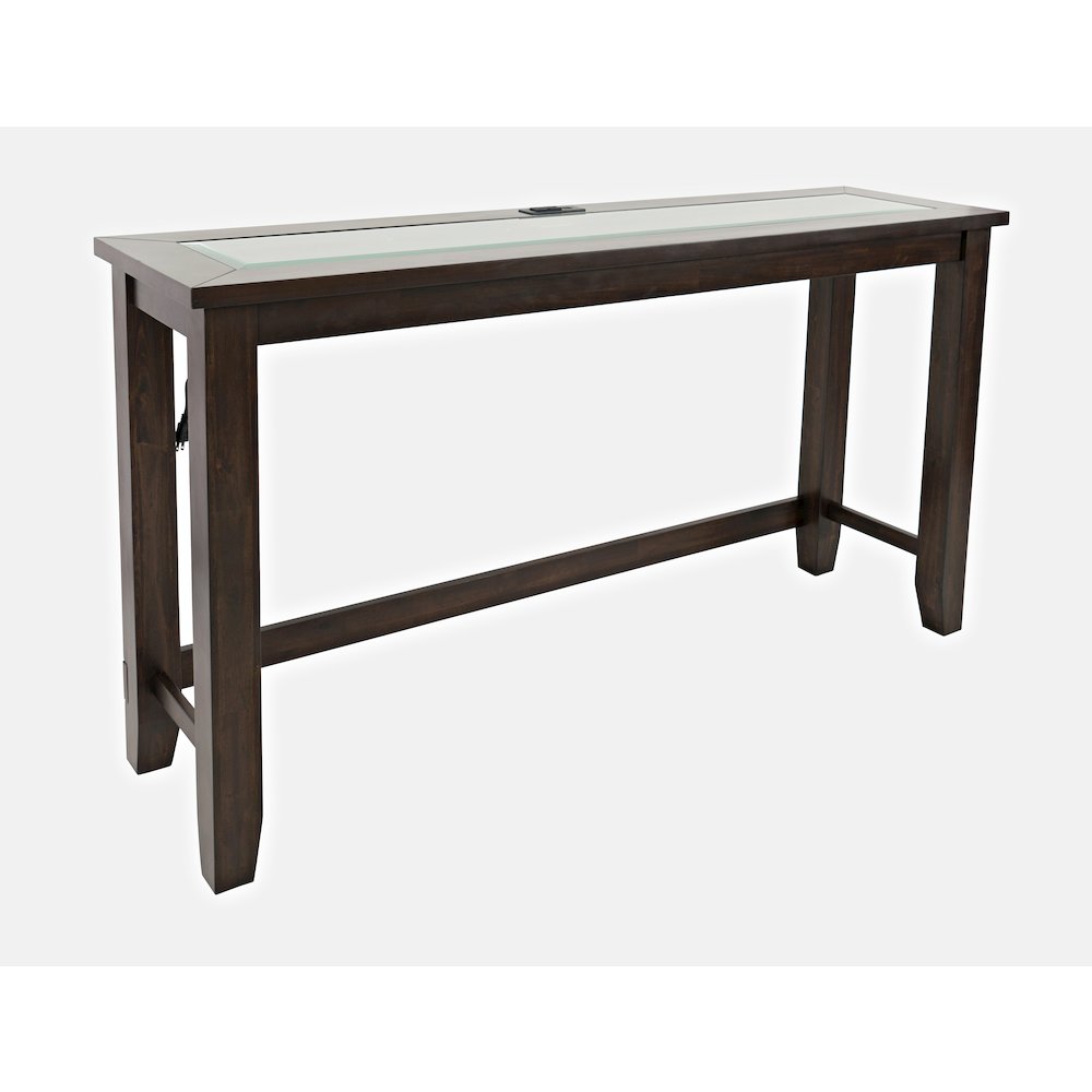 Contemporary 4 Piece Counter Height 66" Dining Table Set with USB Charging. Picture 8