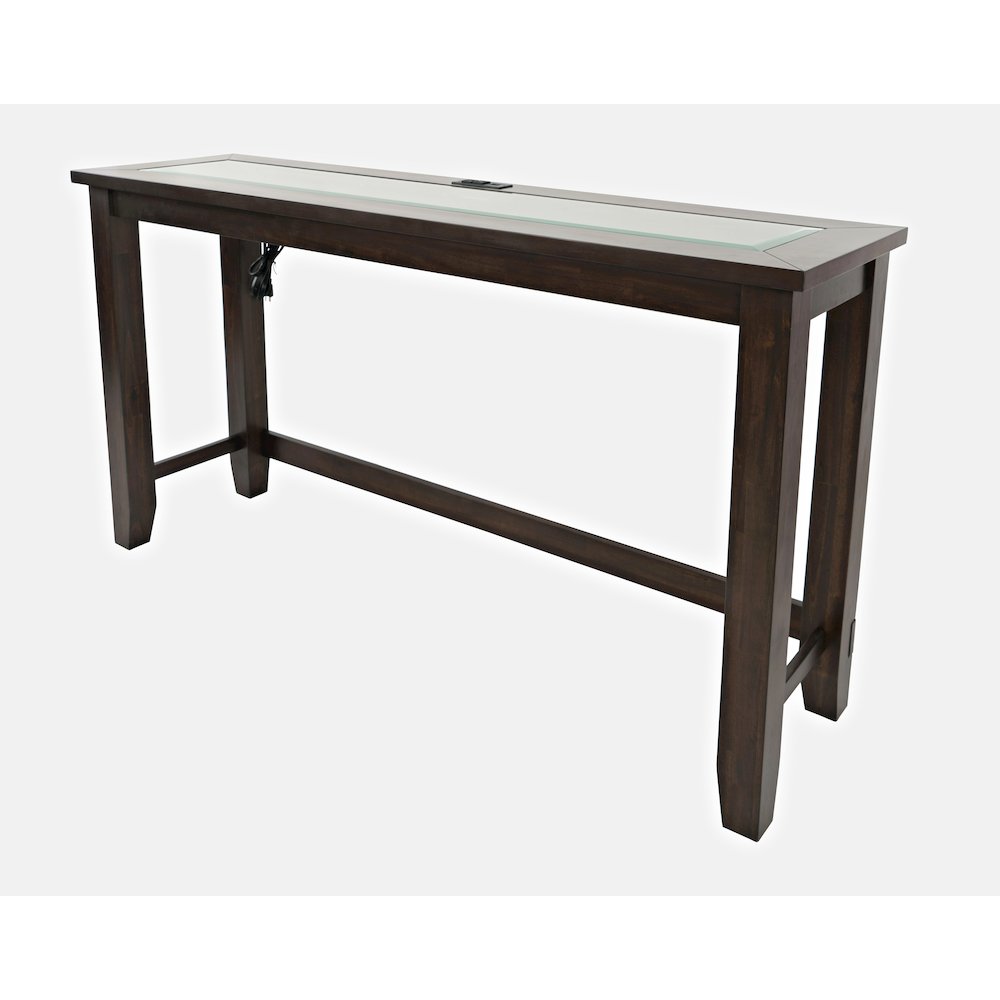 Contemporary 4 Piece Counter Height 66" Dining Table Set with USB Charging. Picture 10