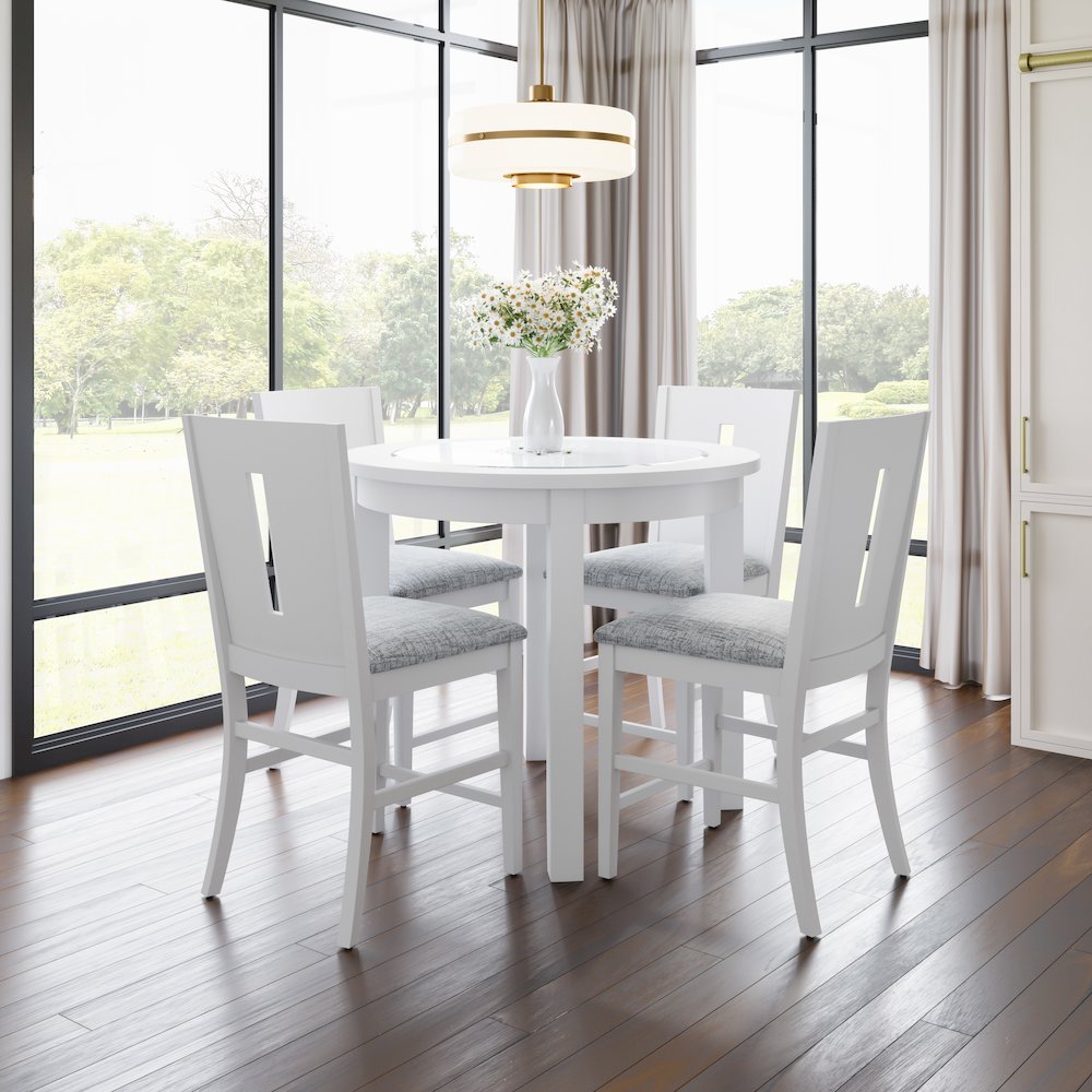 Urban Icon Contemporary Slotback Upholstered Counter Stool (Set of 2). Picture 8