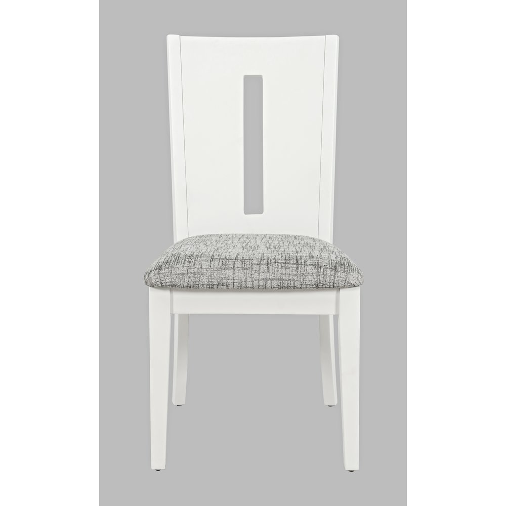 Urban Icon Contemporary 42" Round Five-Piece Dining Set with Upholstered Chairs. Picture 10