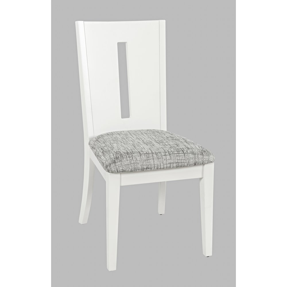 Urban Icon Contemporary 42" Round Five-Piece Dining Set with Upholstered Chairs. Picture 6