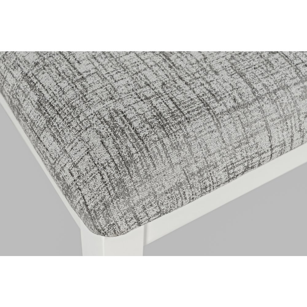 Urban Icon Contemporary 42" Round Five-Piece Dining Set with Upholstered Chairs. Picture 9