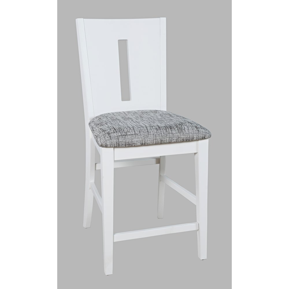 Urban Icon Contemporary Slotback Upholstered Counter Stool (Set of 2). Picture 5