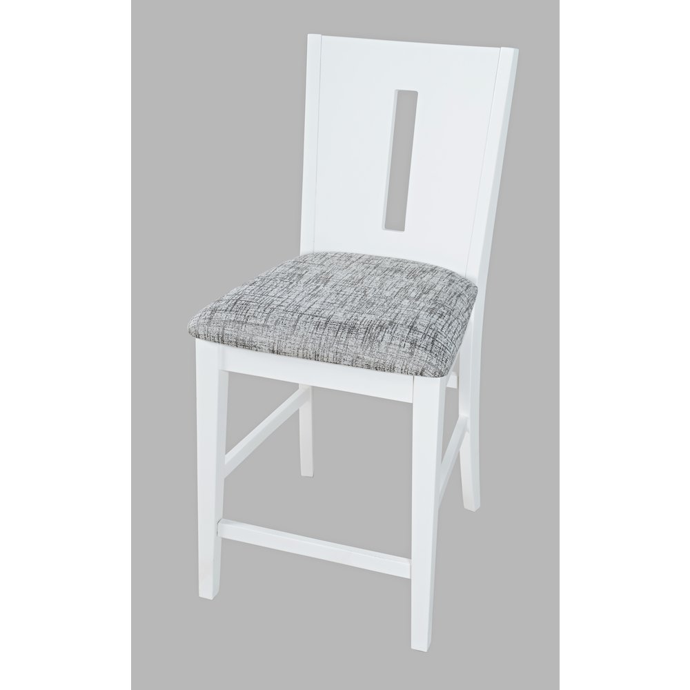 Urban Icon Contemporary Slotback Upholstered Counter Stool (Set of 2). Picture 4