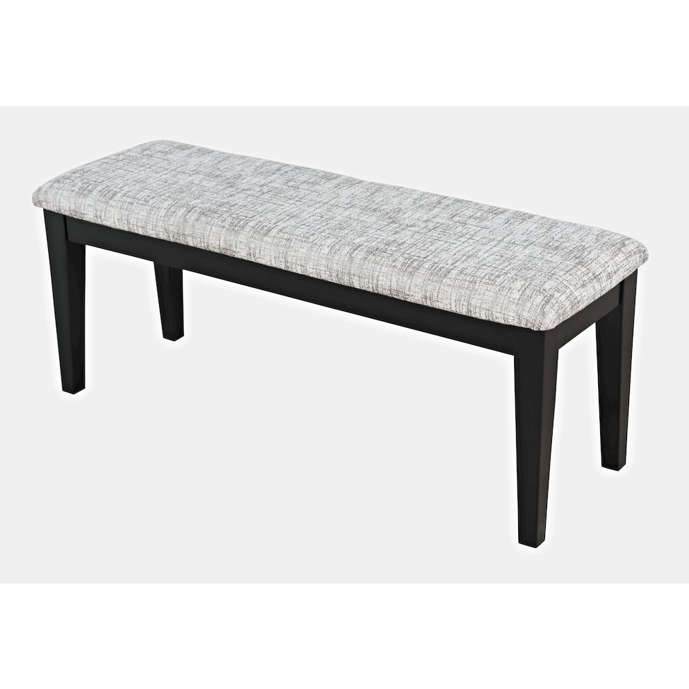 Contemporary 66" Four-Piece Dining Set with Upholstered Chairs and Bench. Picture 5