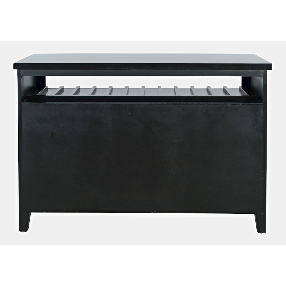 Urban Icon Contemporary 48" Buffet Server with Wine Rack and Stemware Rack. Picture 8